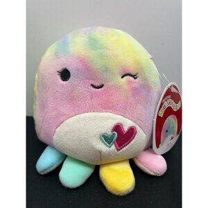 Squishmallows Opal Octopus Pastel Tie-Dye Plush Collectible Soft Toy 5-Inch